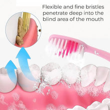 2-in-1 Tooth Brush Tongue Scraper, Soft Bristle & Long Handle (8Pcs) Soft Toothbrush