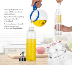 1-liter transparent plastic bottle for oil, easy to use anGadgets For Needs.