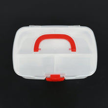 Portable Medical Storage Box with Handle & Transparent Lid (1 Pc)