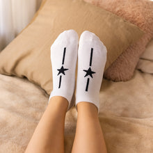 White Star Pattern Low-Cut Socks (1 Pair)