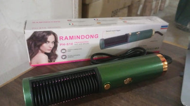 Hair Straightener Comb, Anti Scald Hot Comb Negative Ion Hair Straightener Brush Straightener 3 Gear Constant Temperature for Quick and Professional Hair Salon at Home (1200w), Hair accessories