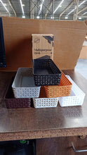 Plastic Multipurpose Desk Organizer Tray (6 Pcs Set)